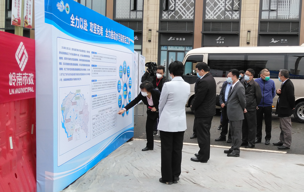 广东省副省长张虎调研视察WM视讯股份东引运河治水工程项目